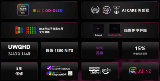 超越速度与画质边界:微星MPG 341CQR QD-OLED X36流光显示